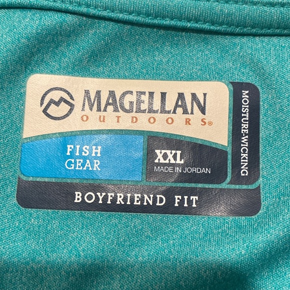 Magellan Outdoor Moisture-Wicking XXL Boyfriend Fit Womens Long Sleeve Shirt - Picture 4 of 5